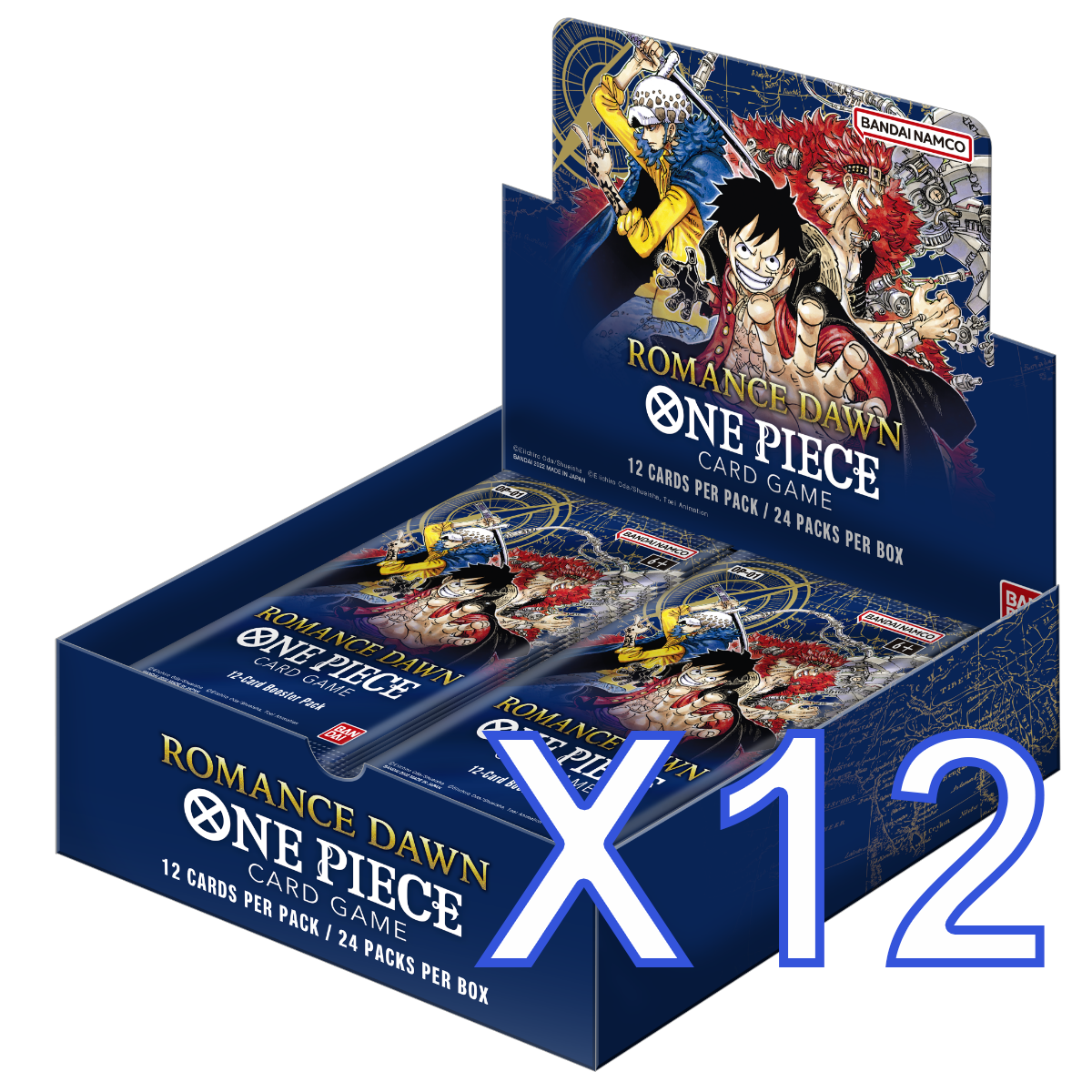 One Piece Card Game - Romance Dawn OP-01 Booster Box Sealed Case (12 Boxes)
