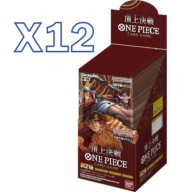One Piece Card Game - Paramount War OP-02 12x Booster Box SEALED CASE [Japanese]